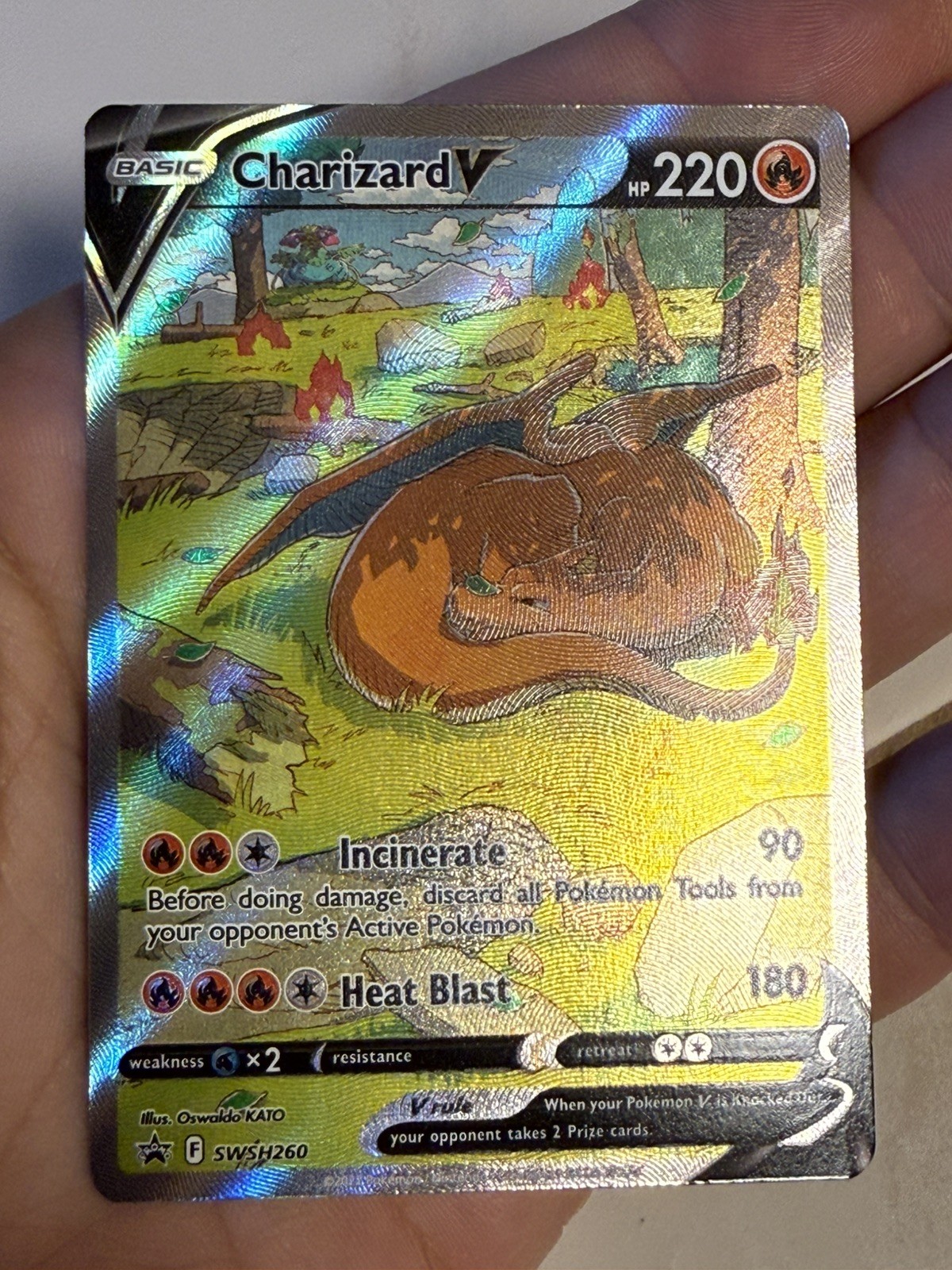 Charizard V 2022 Sword & Shield: Black Star Promo #SWSH260 Ultra