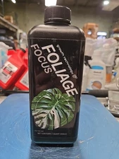 Growth Technology Foliage Focus Plant Fertilizer– 1Qt Bottle- Liquid Nutrients