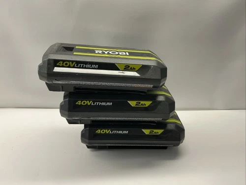 Lot Of (3) Not Working Ryobi 0P40204  40-volt Batteries. ⚡️FOR PARTS ⚡️