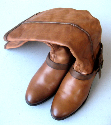 Pikolinos Womens Size 38 / 7.5 Riding Cognac Tall Brown Leather Boots