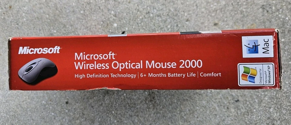 Microsoft Wireless Optical Mouse 2000 Model 1067 With Receiver - Image 3 of 4