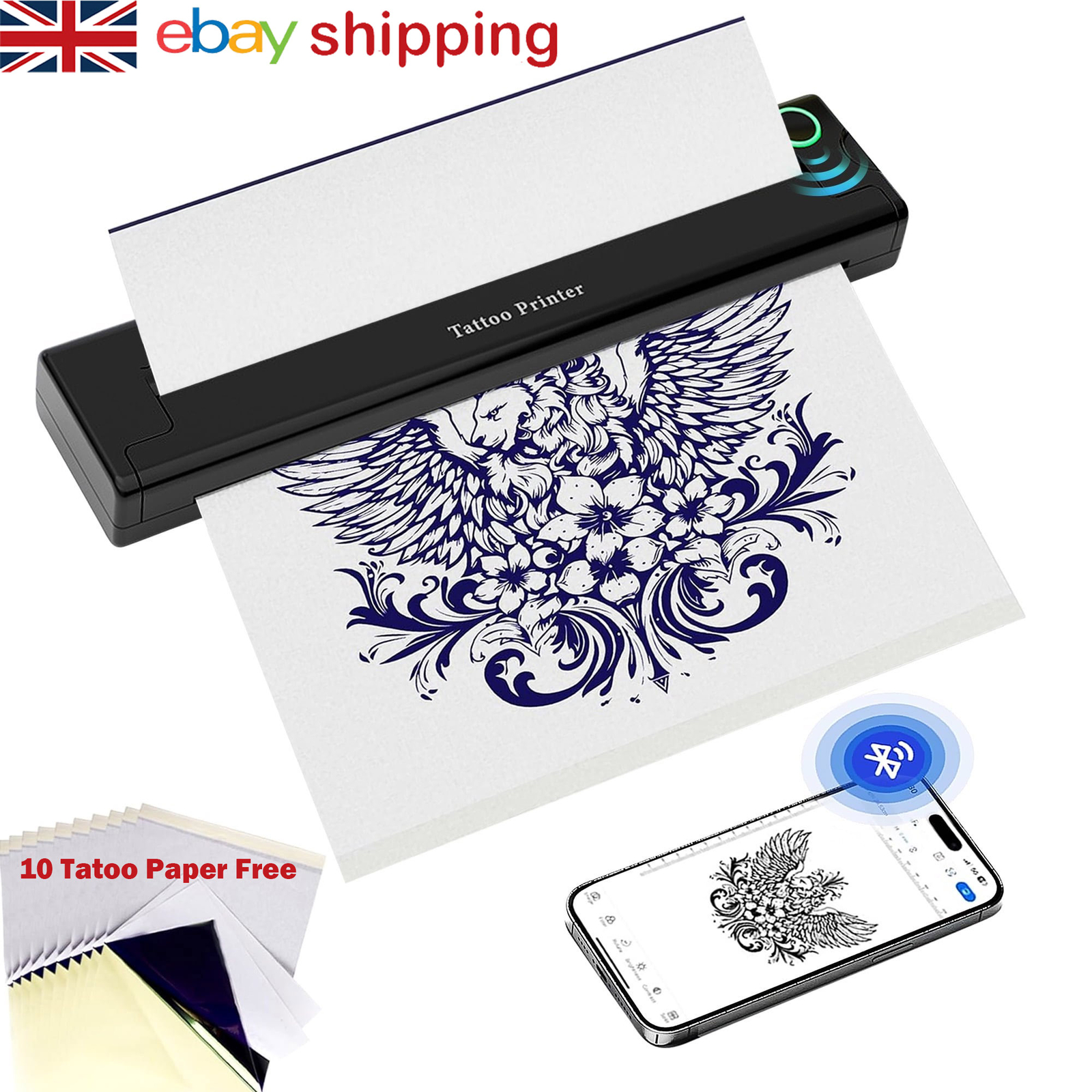 Wireless Tattoo Stencil Transfer Thermal Printer Machine Stencil Printer Makers