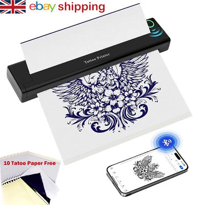 MYCHWAY Wireless Tattoo Stencil Transfer Thermal Printer Machine Stencil Printer Makers