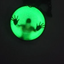 Halloween Glow in the Dark Zombie Necklace 24" Chain