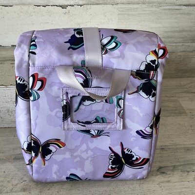 NWT Vera Bradley Lavender Butterfly lunch tote and card holder bundle set Vera Bradley Lunch Tote Bag ReActive Lavender Butterflies  main image 2