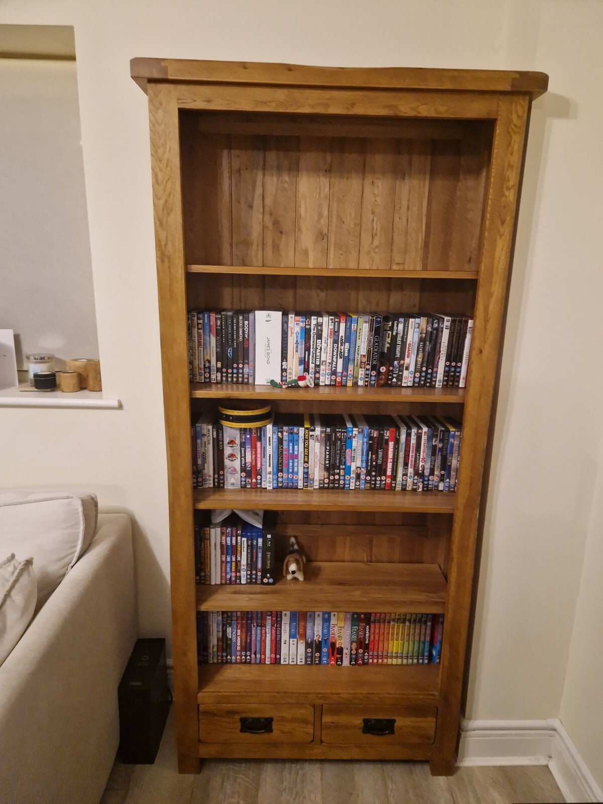 Oak Furniture Land Solid Oak Used Bookcase eBay