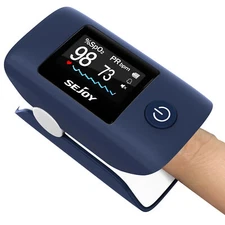 SEJOY Fingertip Pulse Oximeter Blood Oxygen Saturation Monitor SPO2 Rate Monitor