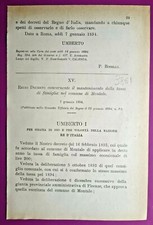 Montale, Royal Decree X Maintenance Of The Family Tax-3861