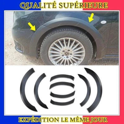 RS CHROME DESIGN FACTORY élargisseurs d'ailes et moulures de porte ABS 8 pcs VITO W447 2014 a 2019