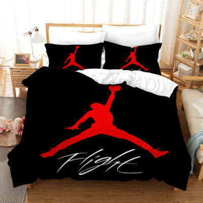 Flight Basketball Bettwäsche Set Kissenbezüge 80x80 Anpassbar Bettbezug 135x200