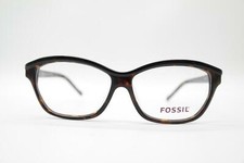 Vintage Fossil OF2109 249 Brown Black Oval Glasses Frame NOS