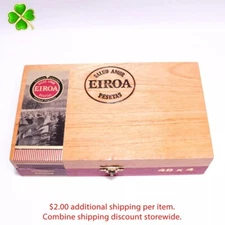 Eiroa Classic 48 x 4 Empty Wood Cigar Box 8.25" x 4.75" x 2"