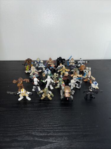 Imaginext Playskool Hasbro Star Wars Galactic Heroes Lot Of 33 Figures Fast Ship - Picture 1 of 18