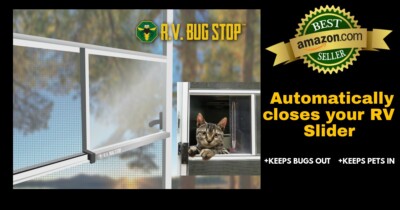 rv screen door slide self closer