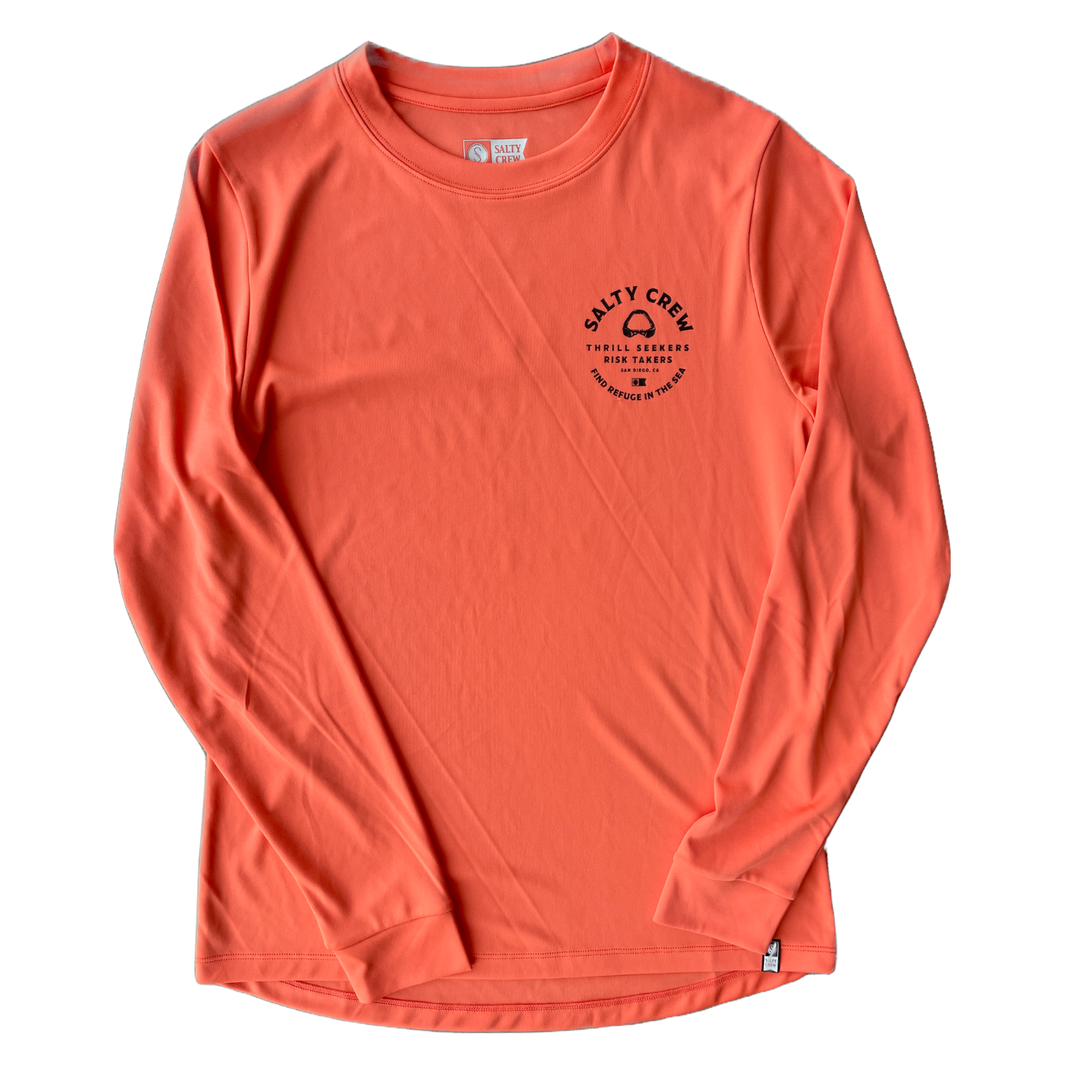 Salty Crew Chompers Womens Hot Coral Long Sleeve