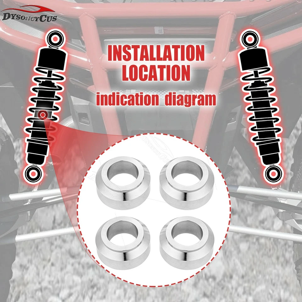 Kit de elevación delantero y trasero de 2" espaciadores de amortiguador aptos para 11-UP John Deere Gator 625i 825i 855D Foto 2 de 4