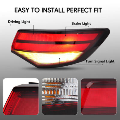 Right Rear Tail Light For Nissan Sentra 2020-2023 Brake Outer Rear Stop W/Bulbs - Foto 13