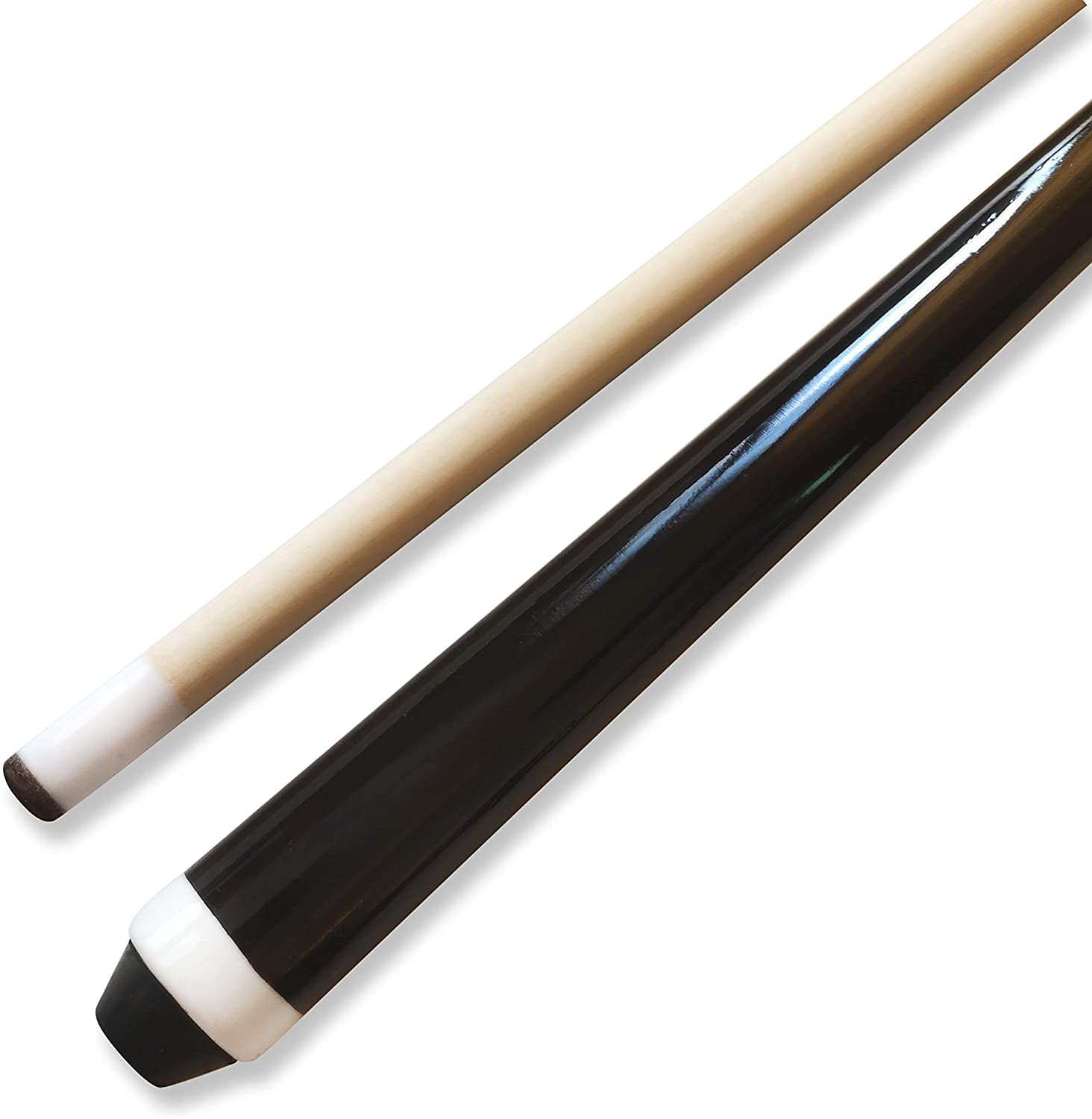 Set of 4 Pool Cues 58″ Billiard House Bar Cue Sticks, 2Piece Pool Cue