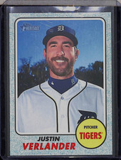 2017 Topps Heritage Blue Border #417 Justin Verlander