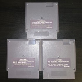 1985 Nintendo NES 3-Game Bundle [5 screw] Golf, Baseball & 10-Yard Fight