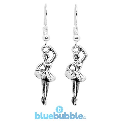 Bluebubble TINY DANCER Earrings Ballet Dance Girl Vintage Style Cute Sweet Tutu