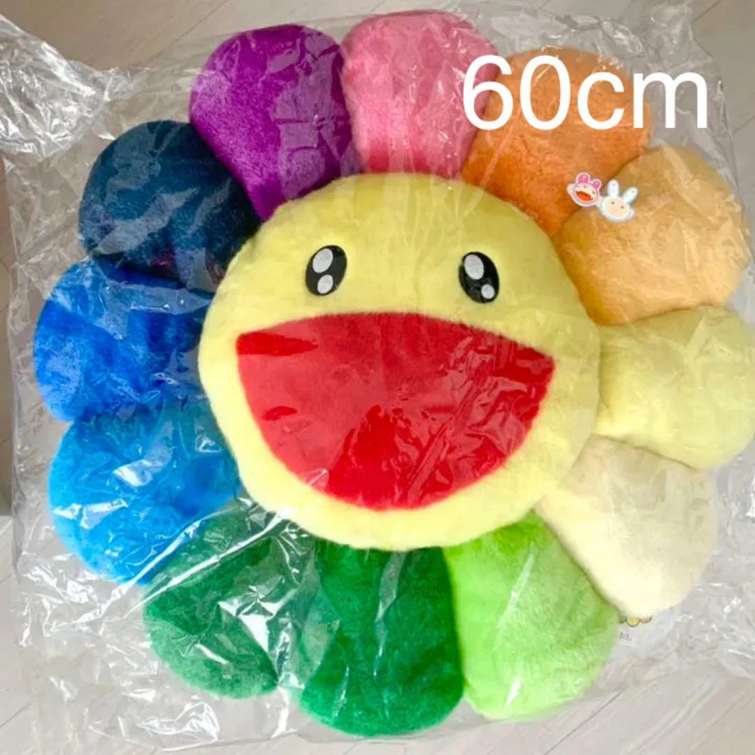 Takashi Murakami Rainbow Flower Cushion Pillow plush 1m 100cm kaikai kiki  New