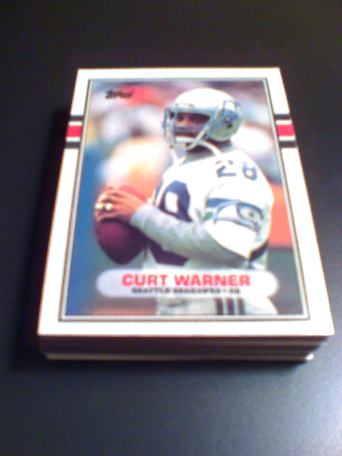 1989 Topps #186 CURT WARNER LOT OF (10)