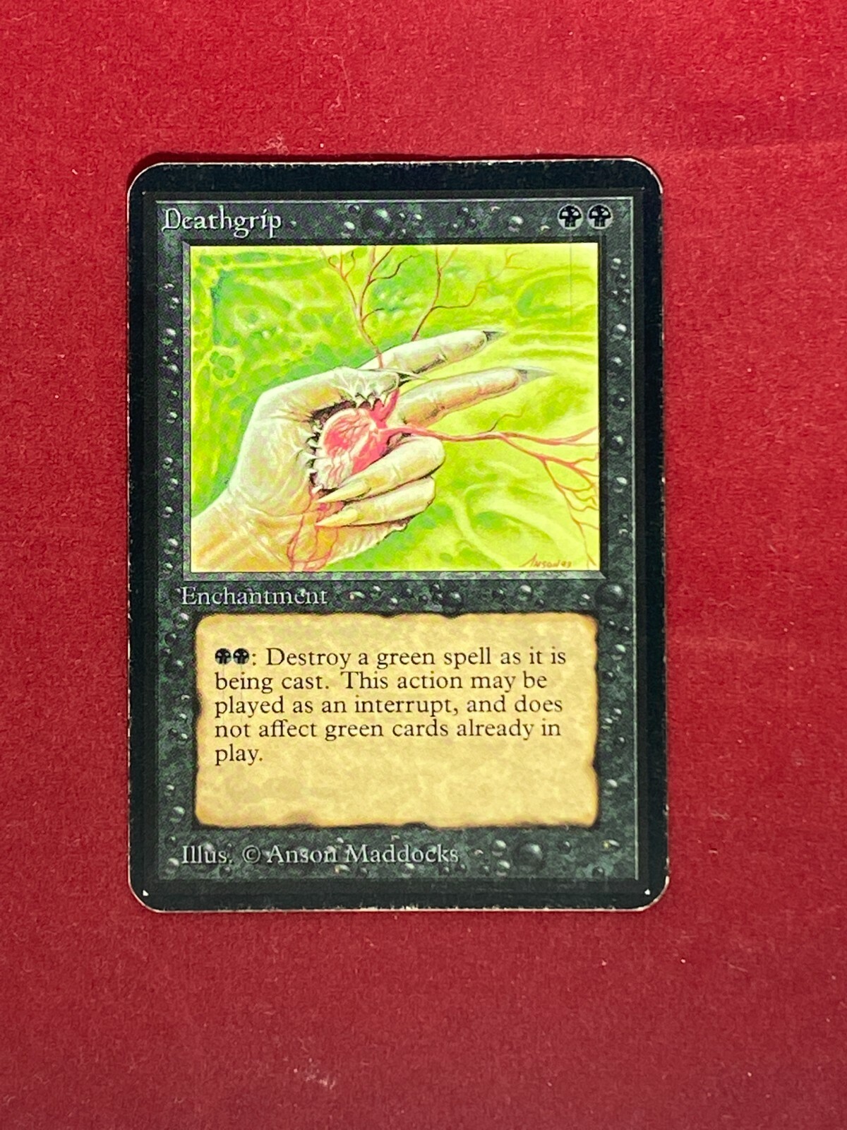 MTG Deathgrip Alpha Magic the Gathering