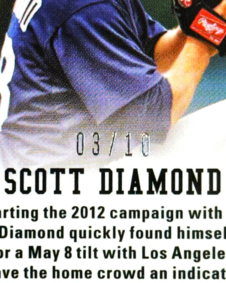 1ST YEAR - 2012 Panini PRIZM GOLD /10 - PRIZM GOLD #03/10 - Scott Diamond #161 - Image 3 of 4