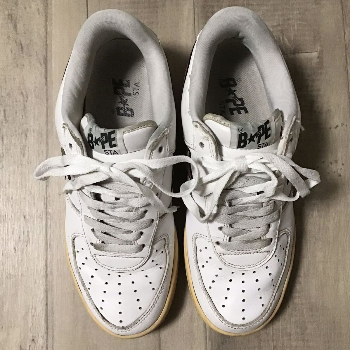 KAWS × BAPE STA leather sneakers a bathing ape shoes NIGO White US