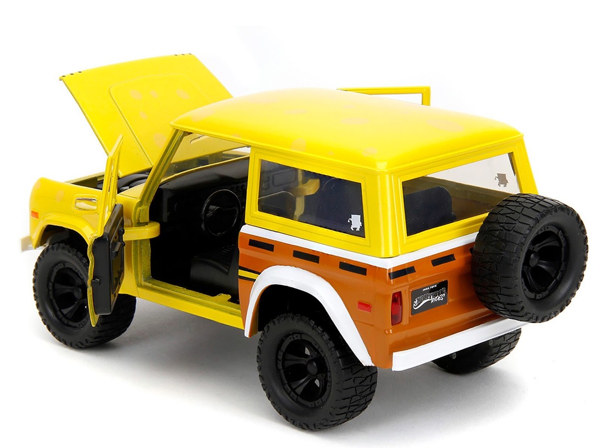Jada Toys1973 フォード・ブロンコ & スポンジボブ・フィギア Jada 1973 Ford Bronco & SpongeBob Figure 
