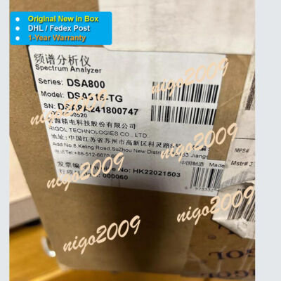 1PC Brand New RIGOL DSA815-TG 9kHz~1.5GHz Spectrum Analyzer PN:-80dBc/Hz(10kHz)