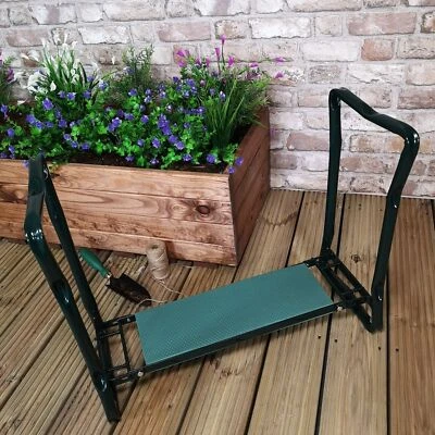 VIVO Ginocchiere da Giardino Pieghevole 2 in 1 Imbottito Schiuma Sedile Sgabello Ginocchiera Aiuto Portatile
