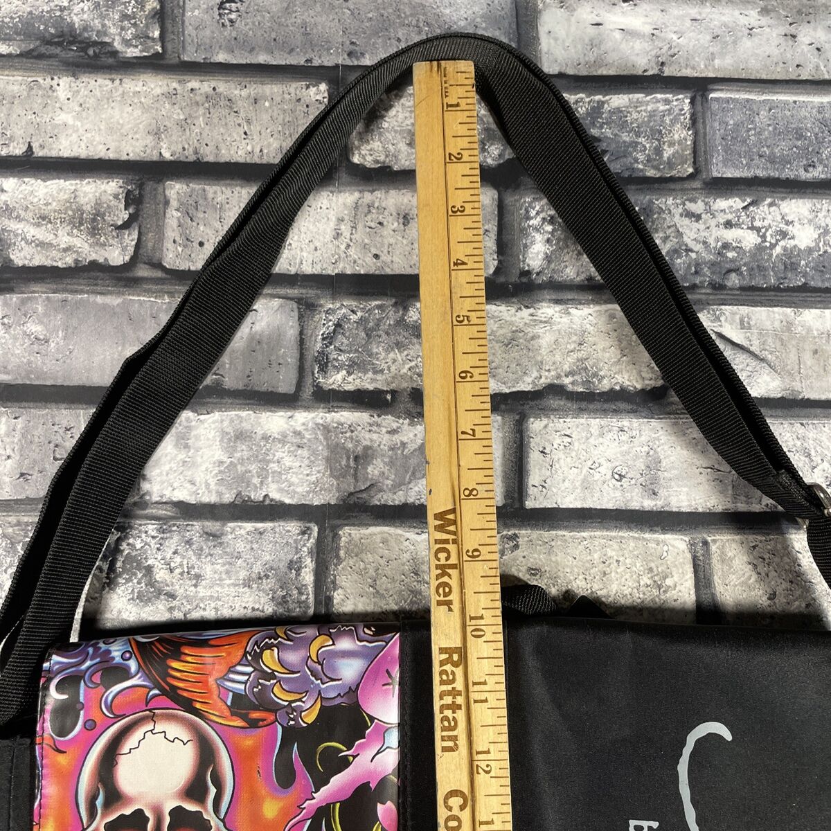 VTG Y2K Ed Hardy Christian Audigier Messenger Crossbody Bag VTG Y2K Ed Hardy Christian Audigier Messenger Crossbody Bag