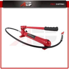 New Red 10 Ton Hydraulic Porta Power Jack Body Frame Repairment Air Pump Tool