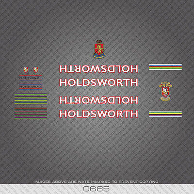 Transfers 01183 Holdsworth Bicycle Stickers Decals