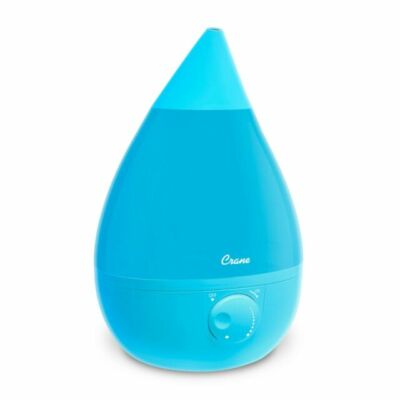 Crane Drop Ultrasonic Cool Mist Humidifier - Blue/White - 1gal: Portable Quiet