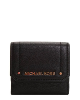 MICHAEL KOS HAYES Trifold Coin CSE Black Pebble Leather Wallet value  $128