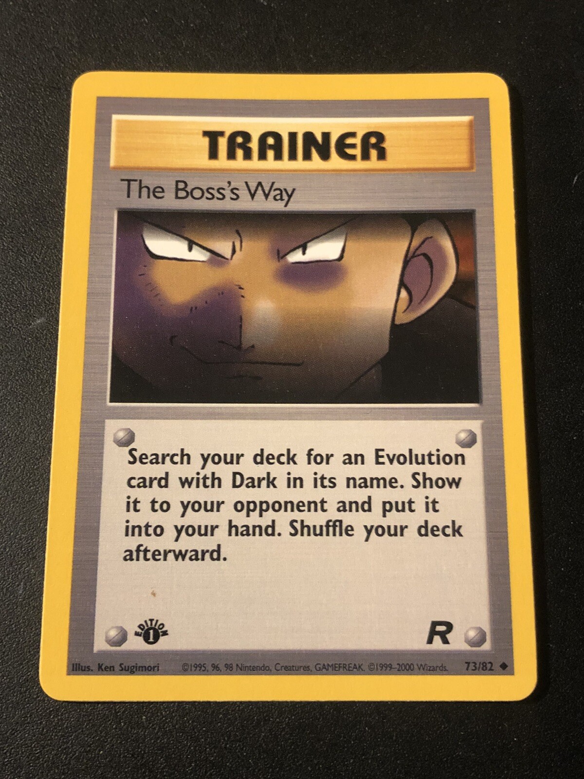 2000 Pokemon Team Rocket 1st Edition The Boss's Way #73