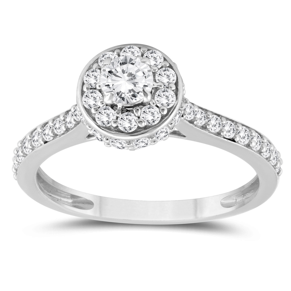 1 1 3 Carat TW Diamond Engagement Ring in 10K white gold 1 1 3 Carat TW Diamond Engagement Ring in 10K white gold