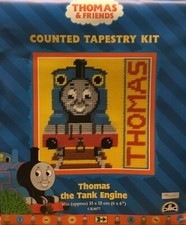 Thomas The Tank Engine Sampler Tapestry / Needlepoint Kit (1) - DMC - 6" x 6"