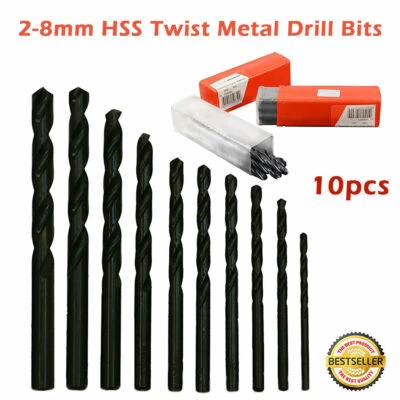 HSS High Speed Spiralbohrer Metallbohrer Twist Drill Set 10 Pack Rolled Neu - Bild 1 von 4