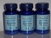 Ultra Biotin 7500mcg Stronger Hair Skin Nails Vitamin B Puritan's Pride 300 Tab Ultra Biotin 7500mcg Stronger Hair Skin Nails Vitamin B Puritan's Pride 300 Tab