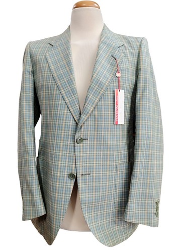 Giacca Uomo Estate Sportiva Leggera Quadri Riga FACIS 46 50 Drop 7 / 8 Sfoderata - Foto 45 di 74