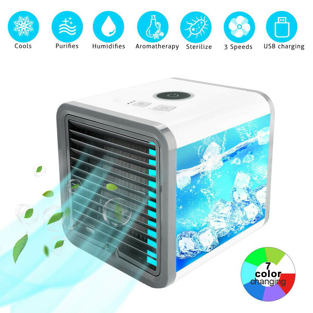 Portable Air Conditioner Fan Mini Evaporative Air Circulator Cooler Humidifier