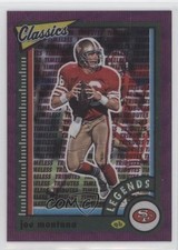 2022 Classics H2 Timeless Tributes Premium Edition Purple 41/50 Joe Montana 9v7