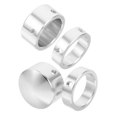 2 Sets Strength Equipment Handle Cover Aluminum Alloy End Caps for Exercise