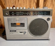 Vintage Sony CF-160 Cassette Player Recorder AM FM Radio Working READ D PLS