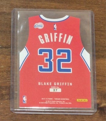 2014-2015 Panini Threads Team Threads Blake Griffin Die-Cut #27 High End Set