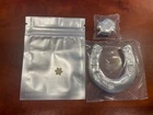 Lucky Rips-3 oz. Silver Horseshoe, 1 oz 4 Leaf Clover and 1 Gram Gold Snowflake